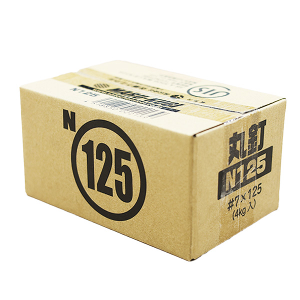 JIS丸釘　N125×24kg(4kg×6入)