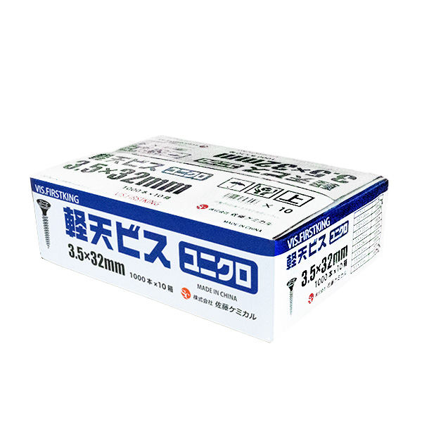 軽天ビス　ユニクロ　3.5mm×8mm×32mm