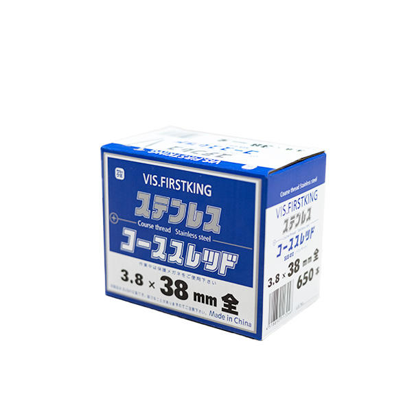 ステンレスコーススレッド（ラッパ）　38（全）　3.8mm×38mm