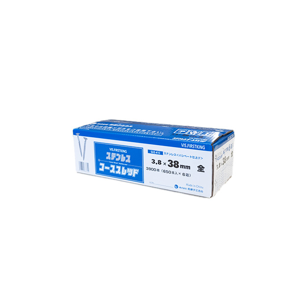 ステンレスコーススレッド（ラッパ）　38（全）　3.8mm×38mm