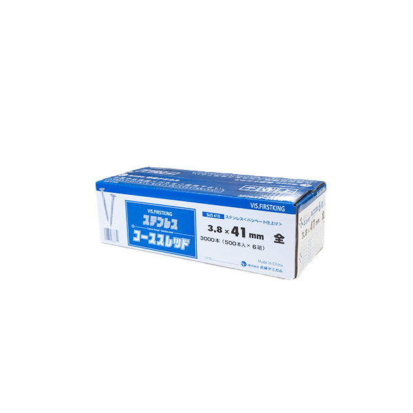 ステンレスコーススレッド（ラッパ）　41（全）　3.8mm×41mm