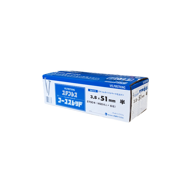 ステンレスコーススレッド（ラッパ）　51（半）　3.8mm×51mm
