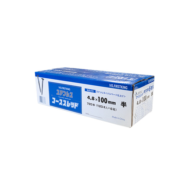 ステンレスコーススレッド（ラッパ）　100（半）　4.8mm×100mm