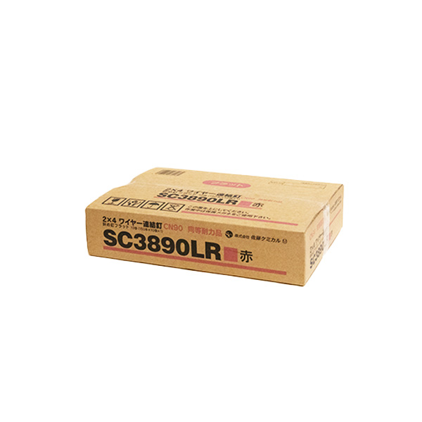 2×4CNワイヤー連結釘　SC3890LR（赤）