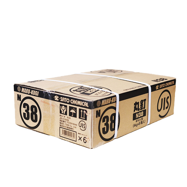 JIS丸釘　N38×24kg(4kg×6入)
