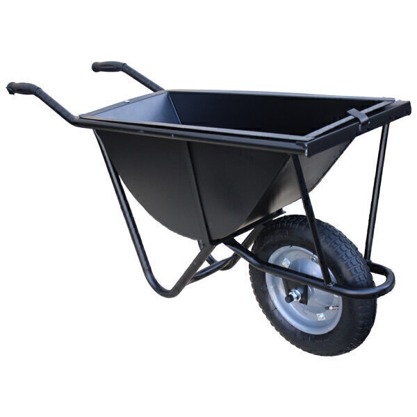 幅狭一輪車　谷型PUノーパンクタイヤセット（深型）