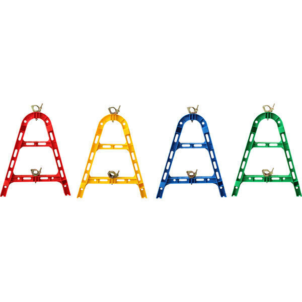 プラスチック製単管バリケード（緑）　640mm×800mm