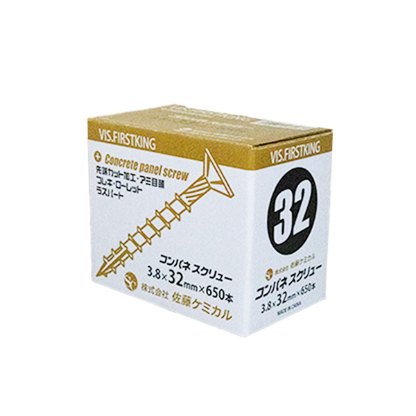 コンパネスクリュー　32　3.8mm×32mm