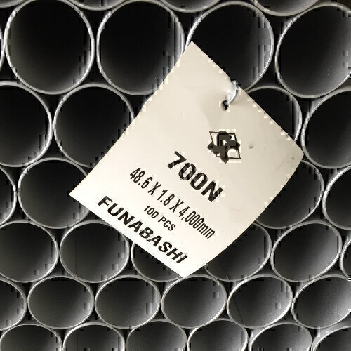 単管パイプ（ライト管）<br>STK700<br>(φ48.6×1.8mm厚)　6.0m