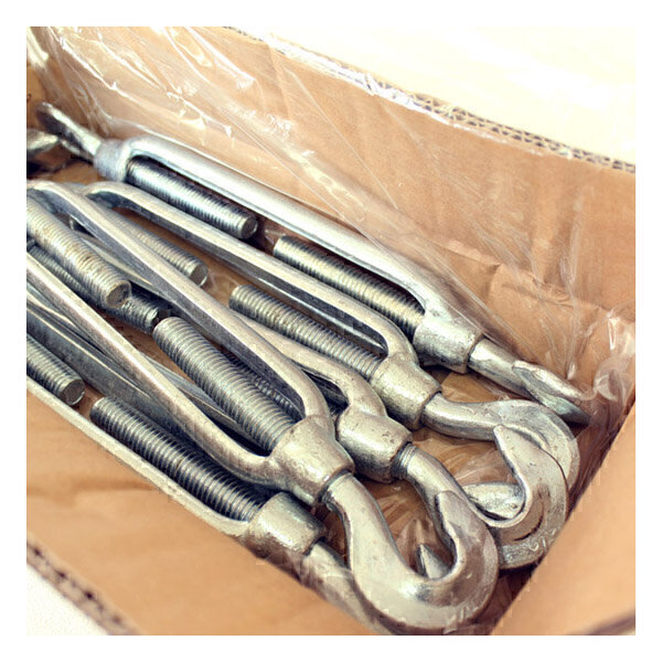 ターンバックル　4分　メッキ　260mm-420mm